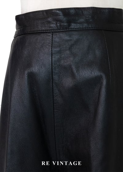 質感單品 - 中古紳士帥氣皮革長褲（27"）5