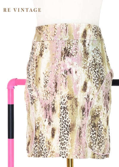 套裝短裙 - 日落柔粉豹影短裙（26-27"）8