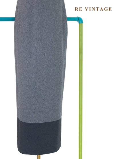 質感單品 - 視覺中心水泥灰長洋裝9