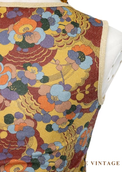 甜蜜復古花叢背心9