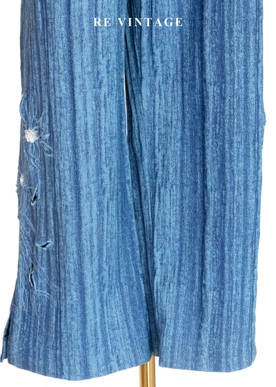 流動水感藝術七分長褲（26"）4