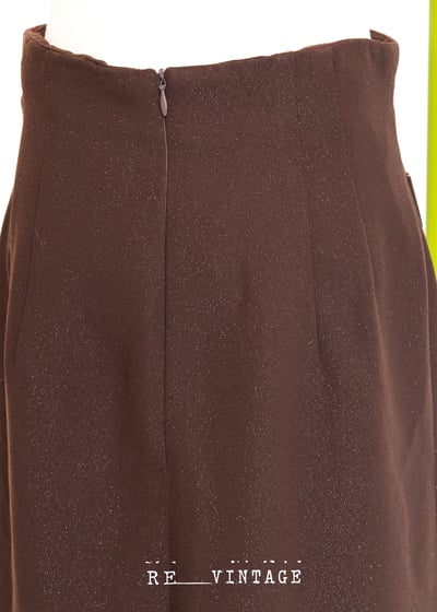 美腿吹風巧克力色開衩長裙（26"）10