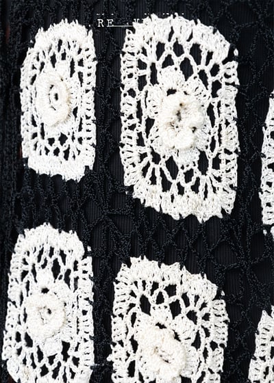 Crochet 立體小白花背心罩衫9