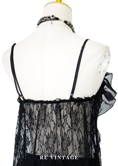 夜裡的黑天鵝蕾絲細肩帶背心12