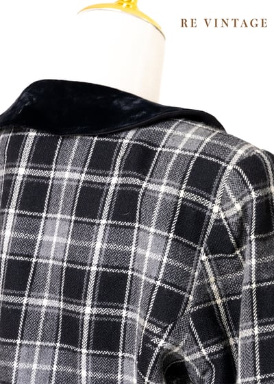絕美氣質雙排釦格紋西裝外套10
