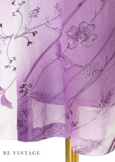 Spring Crocus 斜紋小花長裙（25"）9