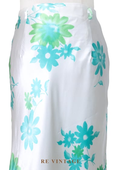 湖畔微風的清澈倒影光澤緞面長裙（26"）3