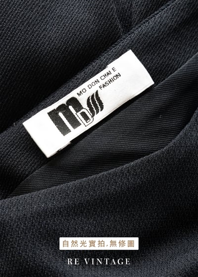 黑系幾何拼接貼身長洋裝16