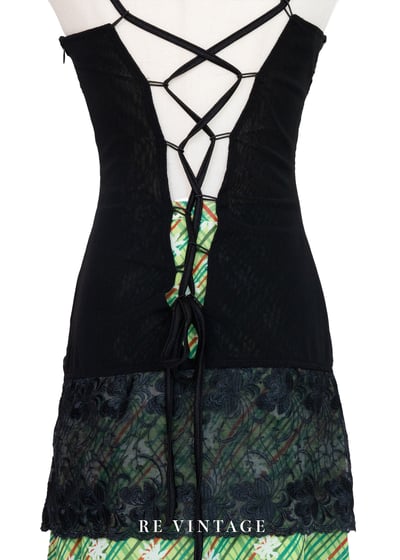 繁星花朵閃亮起舞黑蕾絲背心13