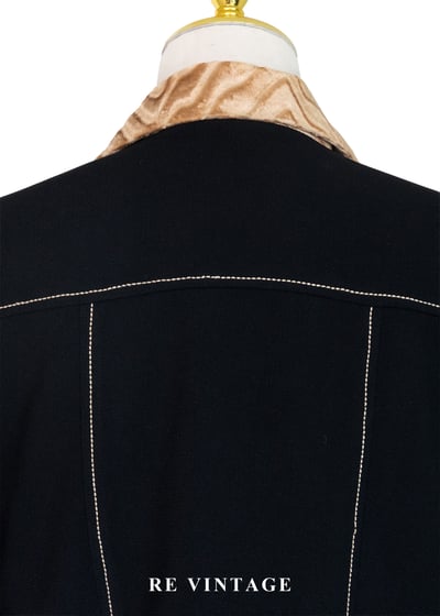 流動黃金黑結構主義上衣短版外套13