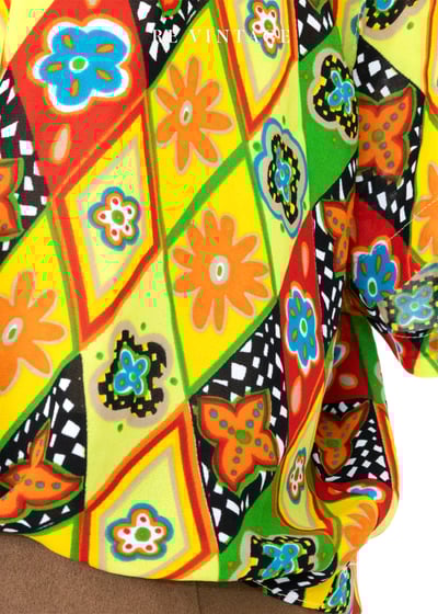 嘉年華夏日拼圖短版上衣5