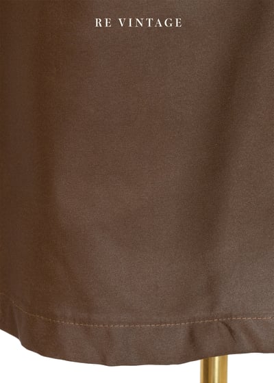 質感單品 - 深棕色金珠線條中長裙（27"）4