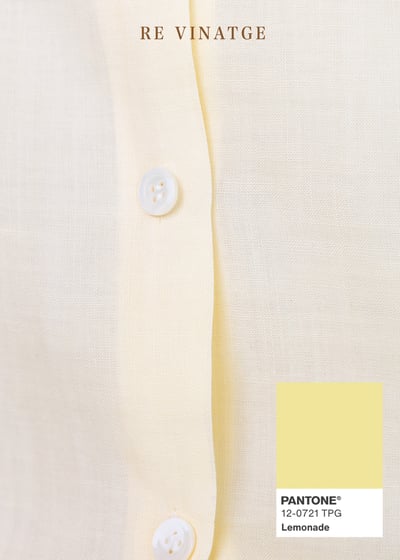 『紐約寶物』奶油黃漂亮領子棉質上衣10