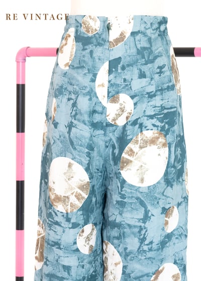 斑駁月球高腰寬版褲（28"）5