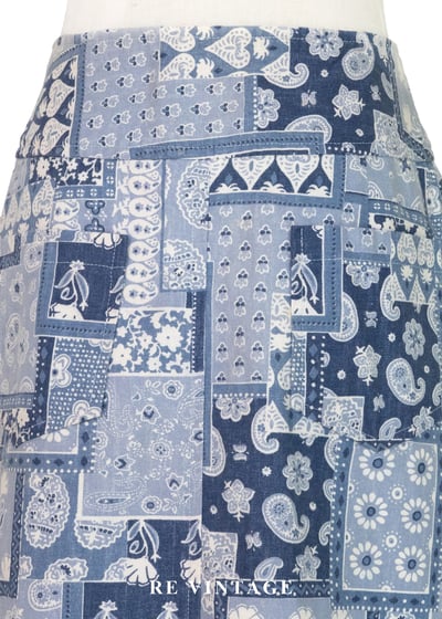 蔚藍海岸的拼貼記憶圖騰短裙（24"）10