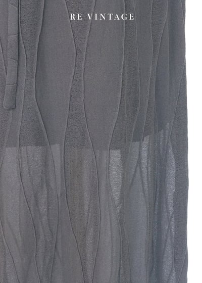 深灰暗流波紋長裙（27"）6