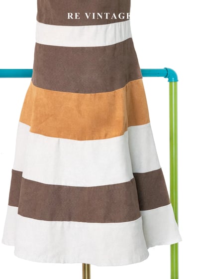 咖啡焦糖糖果拼圖細肩帶洋裝11