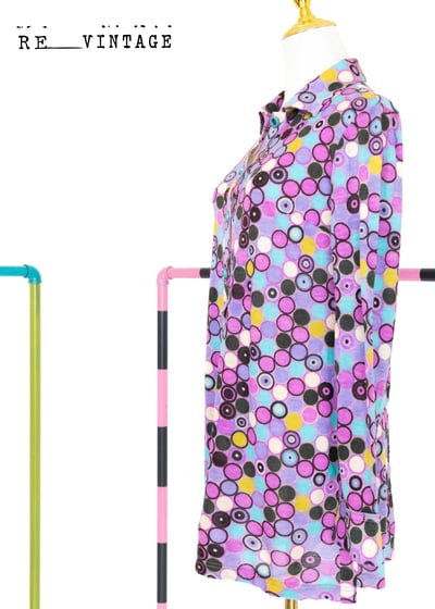 普普圈圈輕薄針織迷你洋裝5