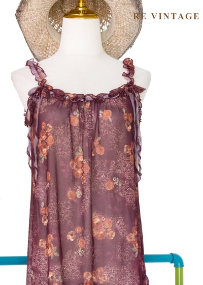 Rose Dust 茶玫瑰浪漫透膚洋裝3