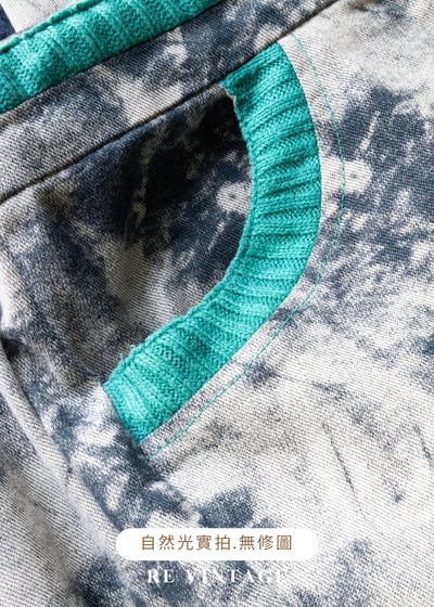 薄荷水墨灰色暈染美褲 (28")14