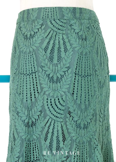 Green Grass 蕾絲中長裙（27"）11