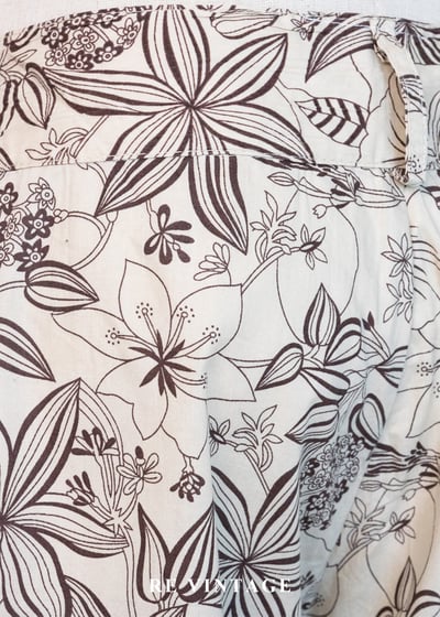 信紙上的植物速寫低腰寬版褲11