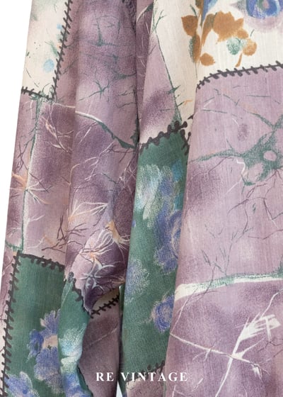霧紫色拼貼詩襯衫4
