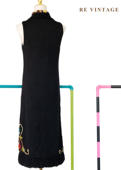 繁花盛開的邊境長版背心罩衫13