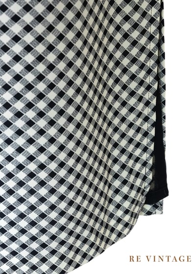 質感單品 - 黑白菱格紋長裙（28"）8