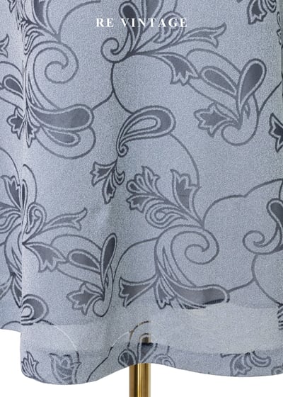 塞納河的波紋灰藍變形蟲印花短裙（27"）7