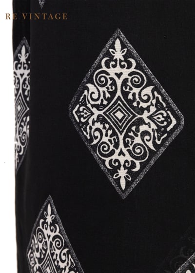 貴族白菱格徽章高腰美裙（24"）6