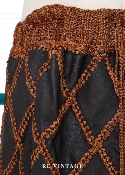 套裝組合 - 深橘鉤織皮菱格美裙（25-28"）7