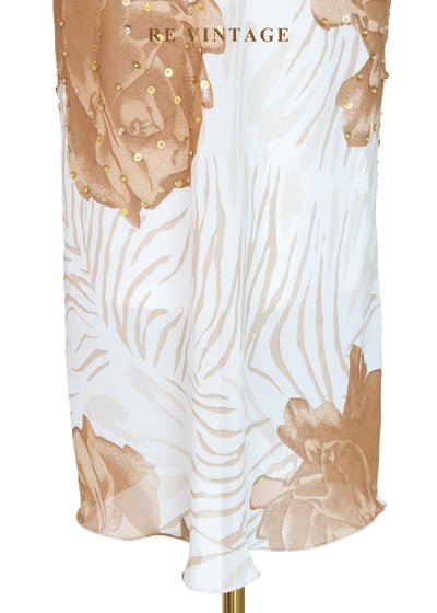 斑馬紋底荒漠玫瑰長洋裝11