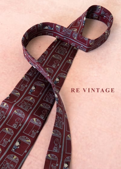 史奴比櫥窗酒紅領帶8