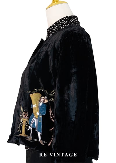 童話午夜劇場絨布短版外套9