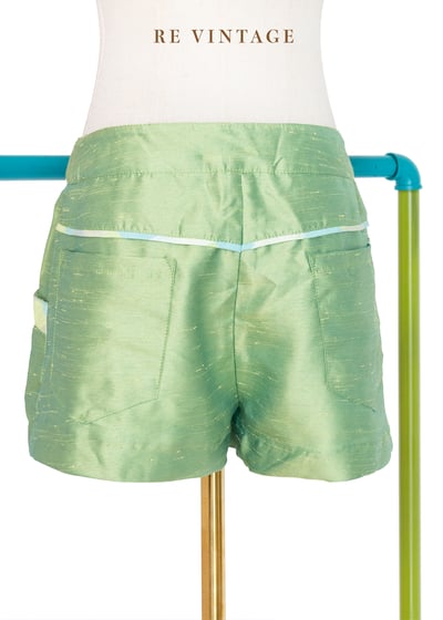 Green Flash  格紋珠珠迷你短褲（26"）7