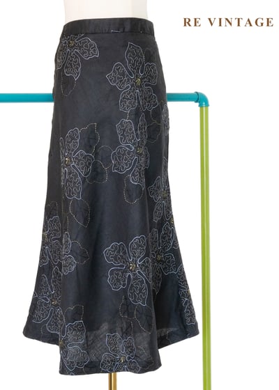 華麗金銀刺繡花花美裙 (30")1