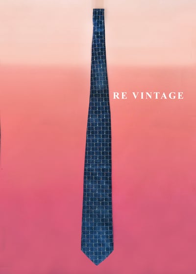 方格裡的春天 - 玫瑰花園領帶2