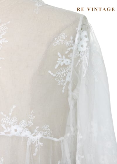 風的形狀。雲的呼吸蕾絲長版罩衫15