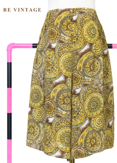 太陽放射紋理迷幻復古曼陀羅圖騰短褲（26"）7