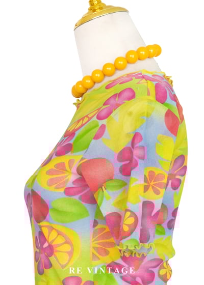 熱帶的花朵拼盤上衣7