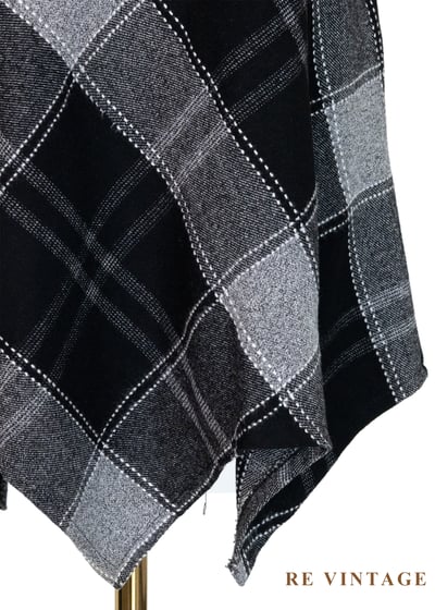 格紋結構不規則裙擺短裙（26"）8