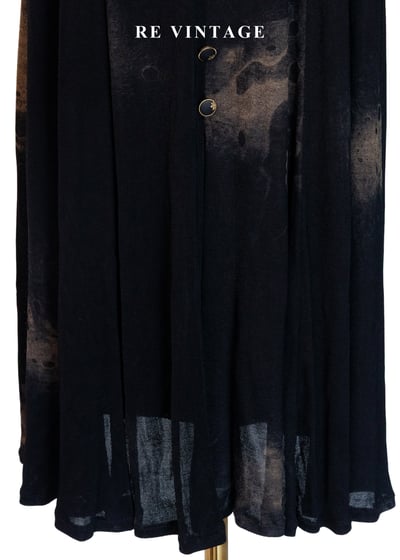 潑墨暈染排釦唯美長洋裝7