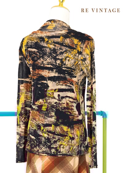 Abstract Brush work 長袖上衣7