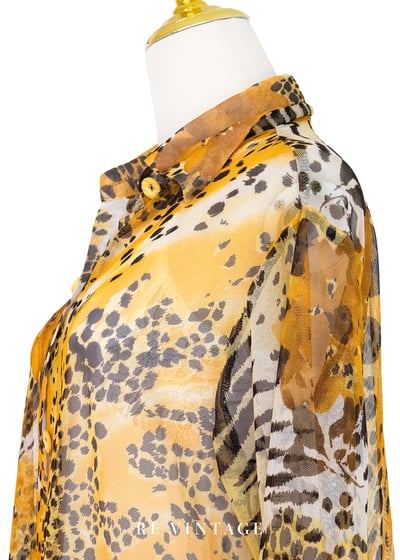 Walking Tiger 網紗長版三釦上衣10