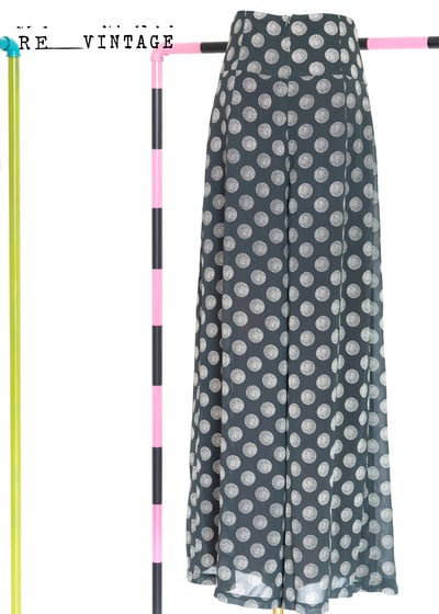 煙火綻放湖水綠高腰大寬版長褲8