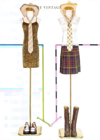 格紋心跳格紋百褶裙裙（27-32"）2