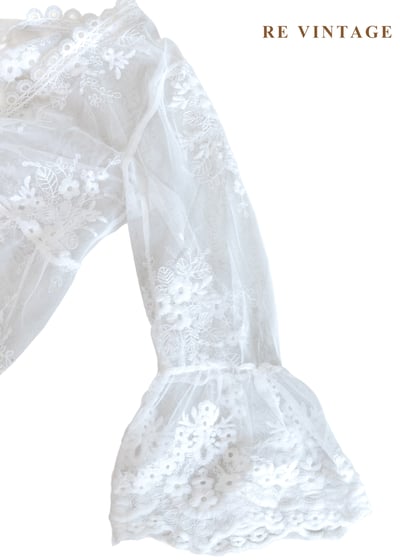 風的形狀。雲的呼吸蕾絲長版罩衫17