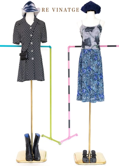 琉璃藍玫瑰花中長裙2