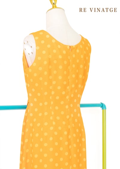 Neon Orange 點點長洋裝12